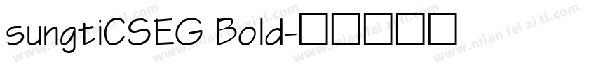 sungtiCSEG Bold字体转换